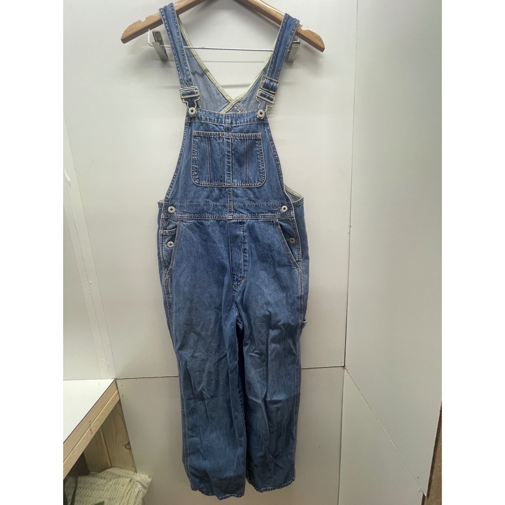 Gap Womens Blue Denim Overalls Medium Wash Carpenter Dungarees XS 0735020